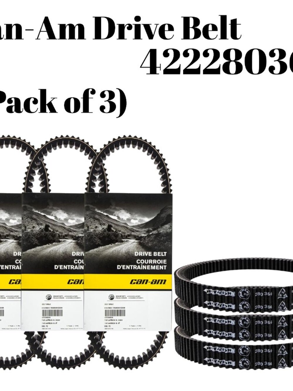 BRP 422280366 Can-Am Clutch Drive Belt Outlander Renegade Max 1000R 570 650 XMR